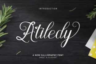 Atiledy Script: A Beautiful Font for Crafters and Product Design