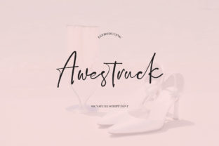 Awestruck: A Light Script Font for Editorial Storytelling
