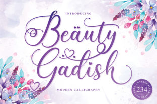 Beauty Gadish: The Script Font That Elevates Your Brand Identity