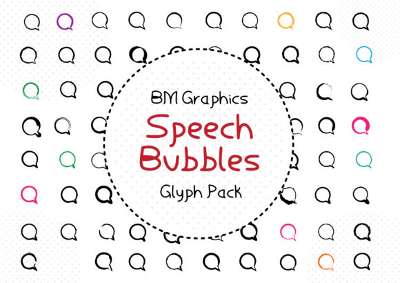 BM Graphics - Speech Bubbles: A Dingbat Font for Campaign Creatives