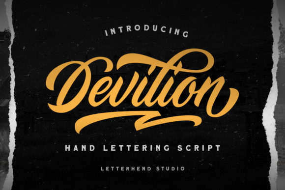 Devilion: A Bold Script Font for Campaign Designers