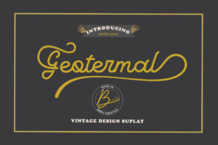 Geotermal: A Vintage Script Font for Consistent Branding