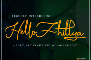 Hello Fhillya: A Bold Script Font for Modern Branding
