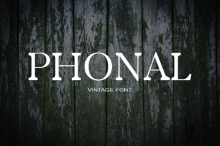 Phonal: A Serif Font Inspired by the 80s for Makers & Creatives