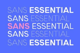 Sans Essential: A Fun Sans Serif Font for Playful Branding