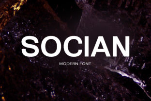 Socian: A Crafters’ Sans Serif Font for Clear and Stylish Products