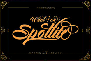 Spotlite Bold: A Script Handwritten Font for Editorial Design