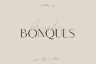The Angelic Bonques Trio Font for Editorial Elegance