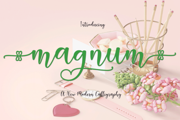 The Magnum Font: A Sweet Script Typeface for Business Branding