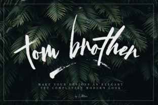 Tom Brother Font: A Textured Brush Typeface for Standout Branding