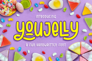 Youjelly: A Whimsical Handwritten Font for Creative Branding